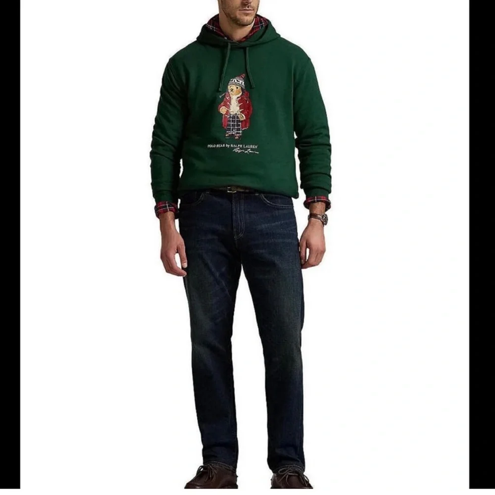 POLO RALPH LAUREN MEN’S WINTER POLO BEAR HOODIE GREEN NWT M